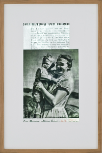 Archiv 120 - Mutter und Kind Nr.4, Kohle und Pastell beidseitig auf Papier im Leuchtkasten, 100x150 cm, 2010